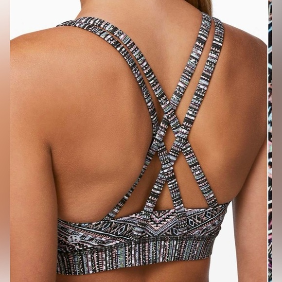 Lululemon Energy Bra | Size 4 | Tribal Pace Print - Picture 4 of 11